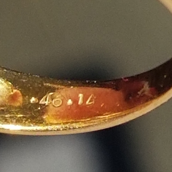 sale 18k natural ruby diamond flower gold ring - Picture 13 of 16